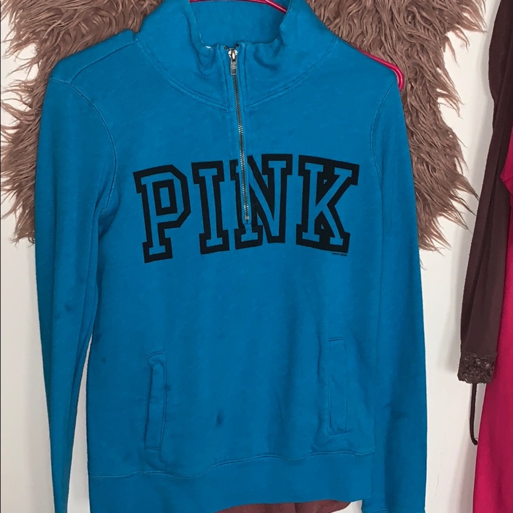 PINK quarter zip hoodie